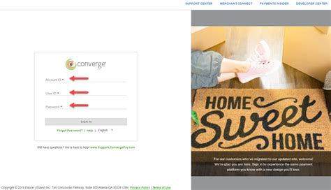 Logging Into Converge .